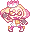 A pixel of Pearl from splatoon.