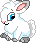 A pixel of a Snowbunny